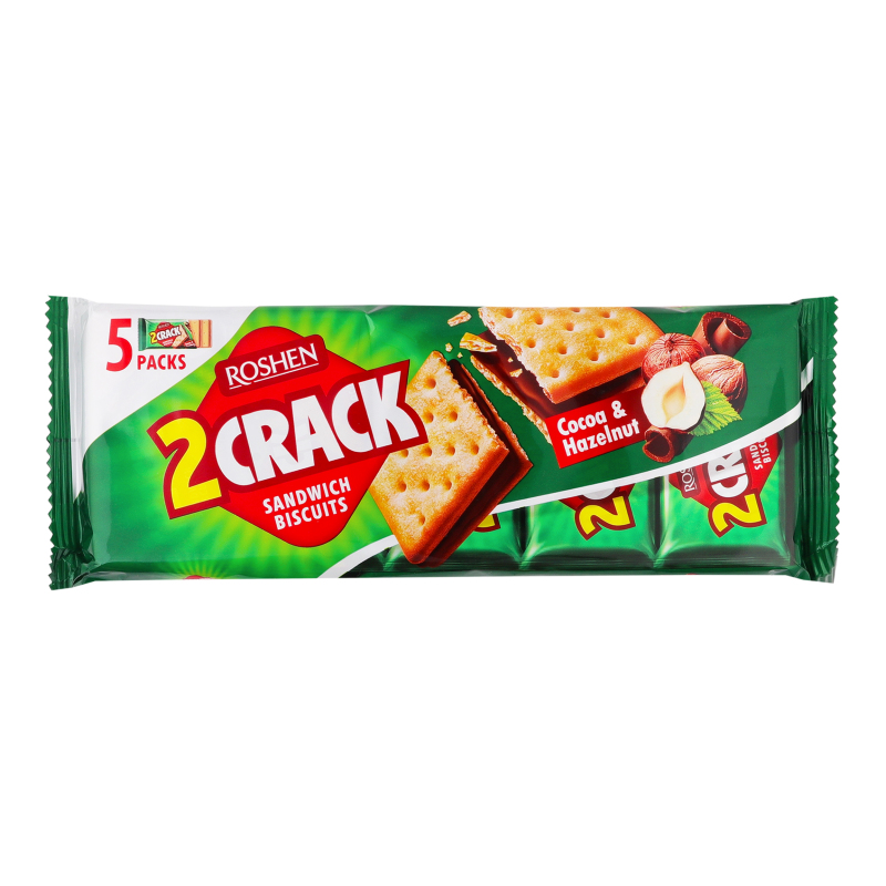 ROSHEN Cepumi 2 Crack ar kakao-riekstu pild. 190g