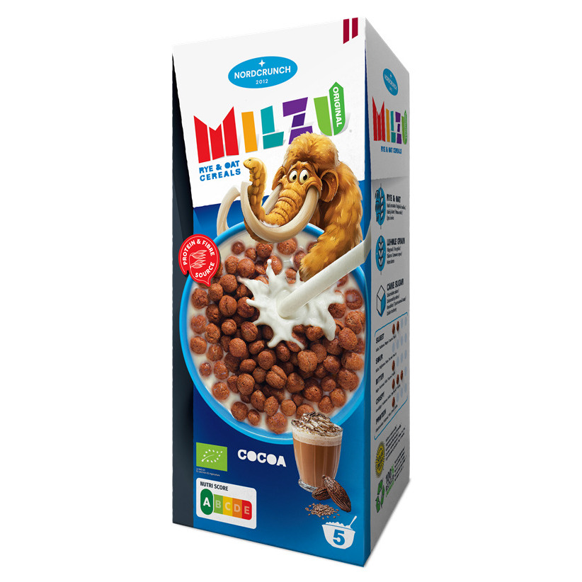 Rudzu un auzu bumbiņas ar kakao Organic 150g, Milzu Originals