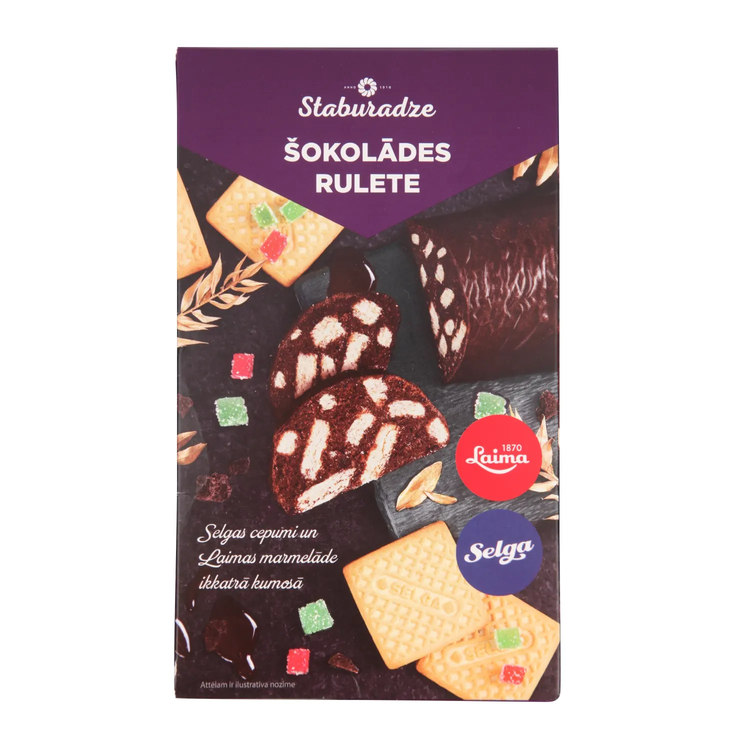 Rulete šokolādes 400g, Staburadze