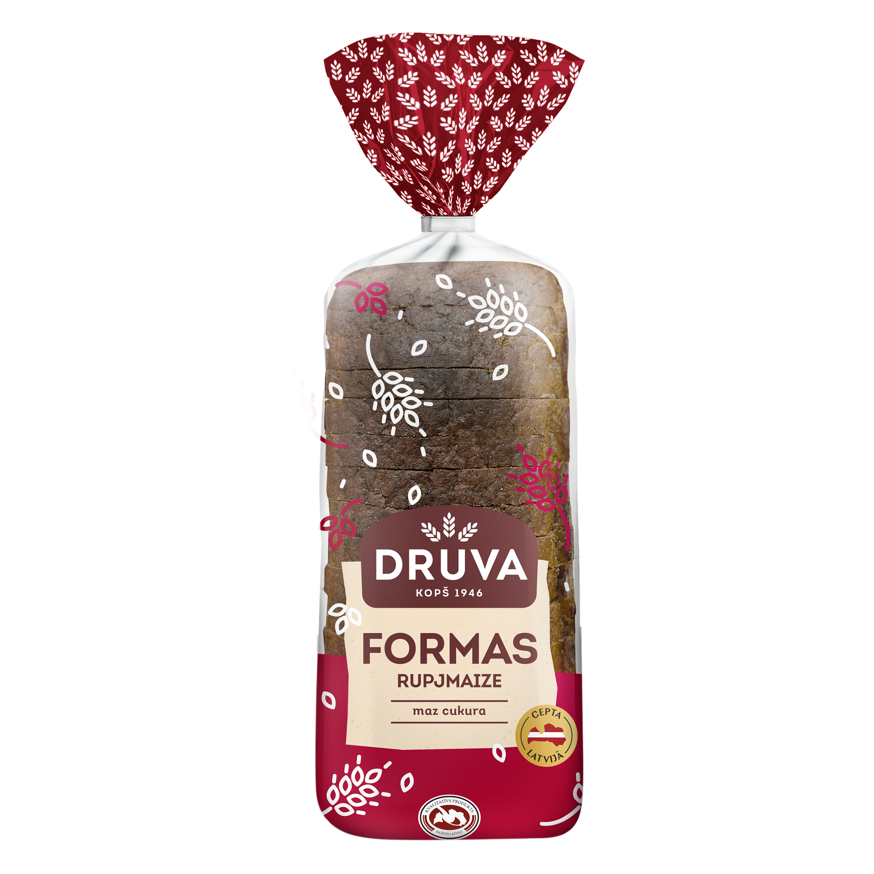 Rupjmaize Formas 600g, Druva
