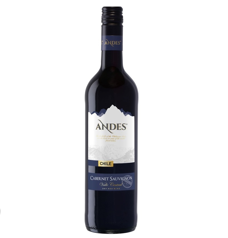 S.vīns Andes Cab. Sauv Chile sausais 12.5% 0.75l
