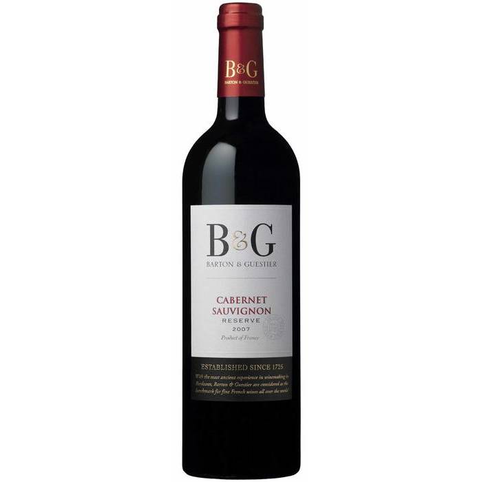 S.vīns Barton and Guestier Cabernet Sauvignon Reserva 13% 0.75l,sauss