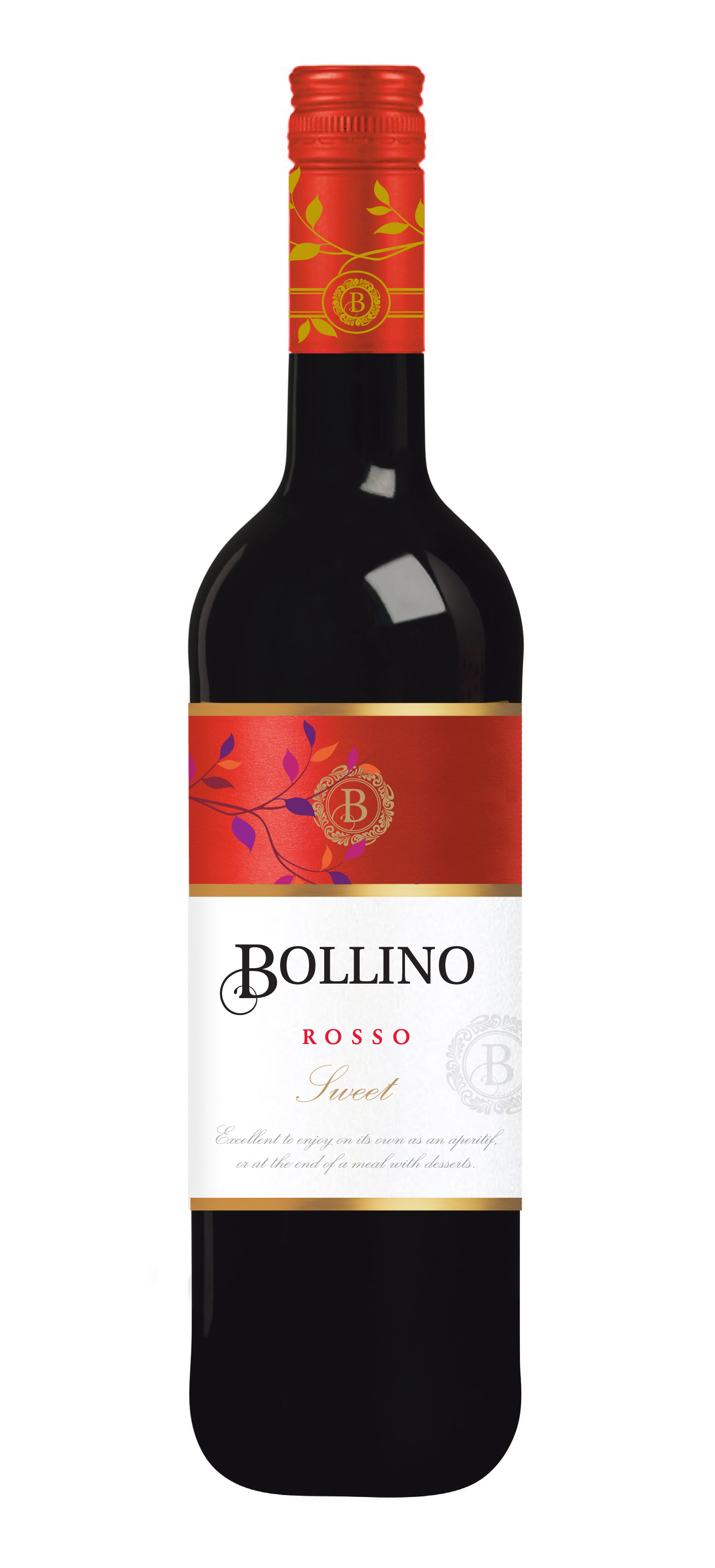 S.vīns Bollino Rosso saldais 10% 0.75l