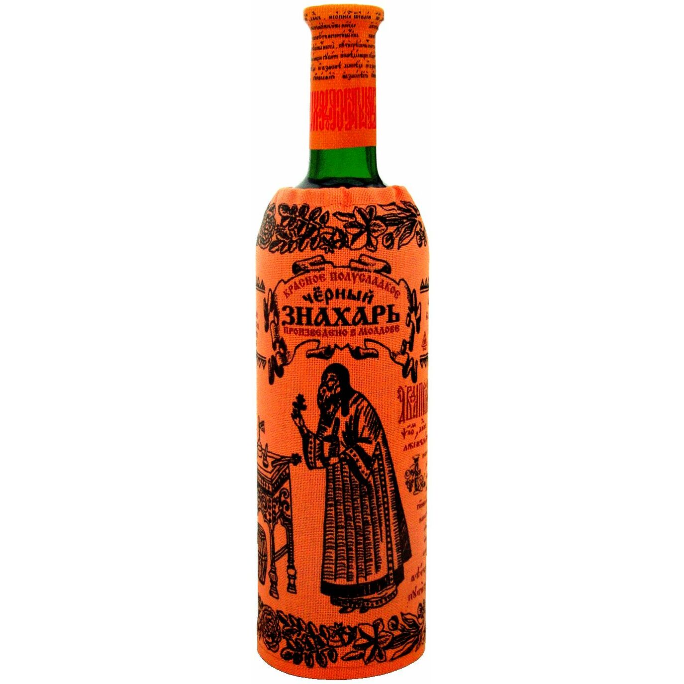 S.vīns Černij Znahar 12.5% 0.75L pussalds