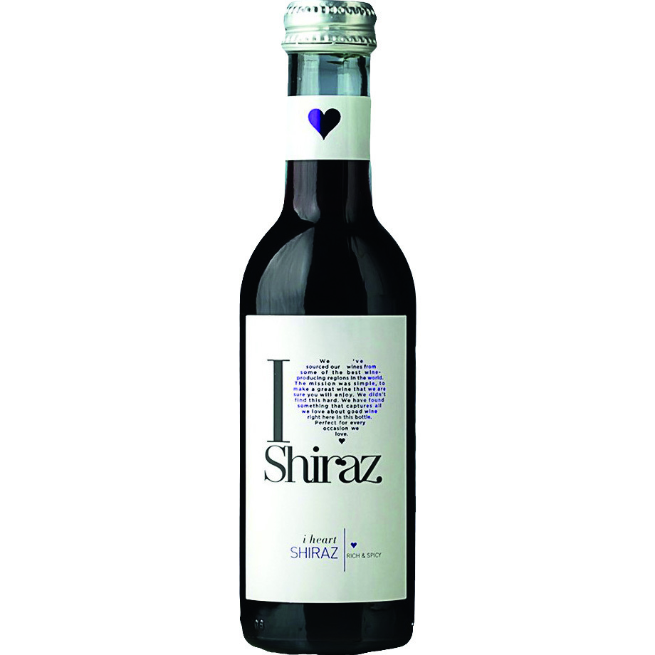 S.vīns I Heart Shiraz  13%, 0,187L sauss