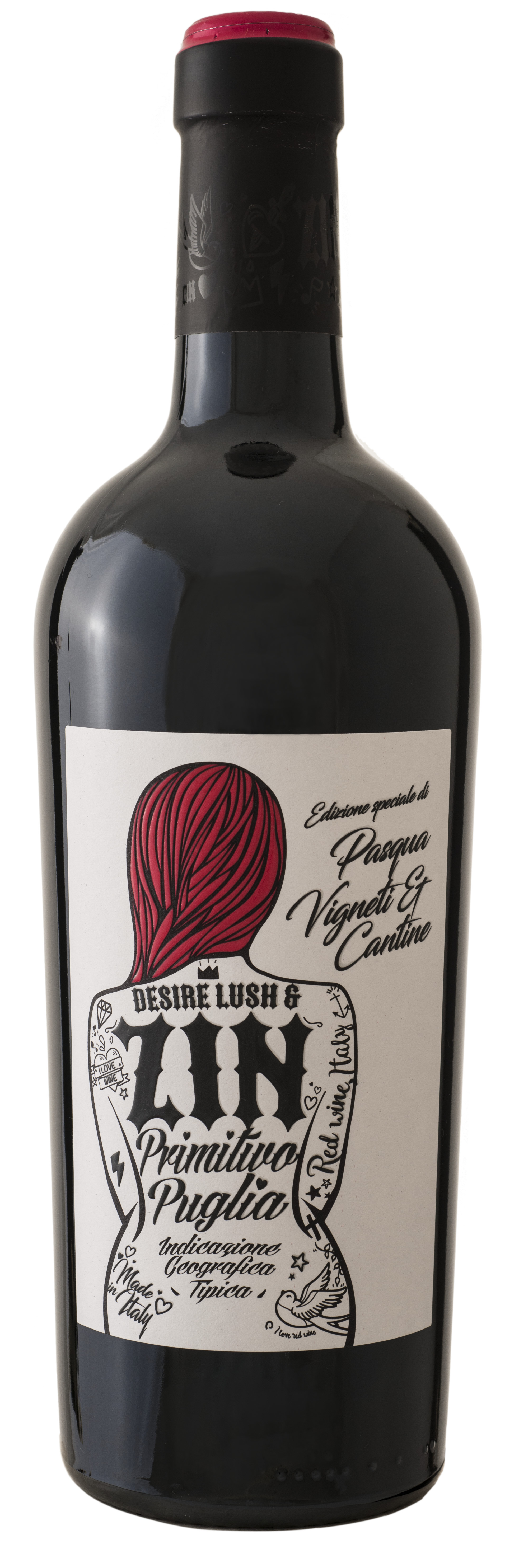 S.vīns Pasqua Desire Lush  and  Zin Primitivo Puglia 13.5% 0.75L sauss