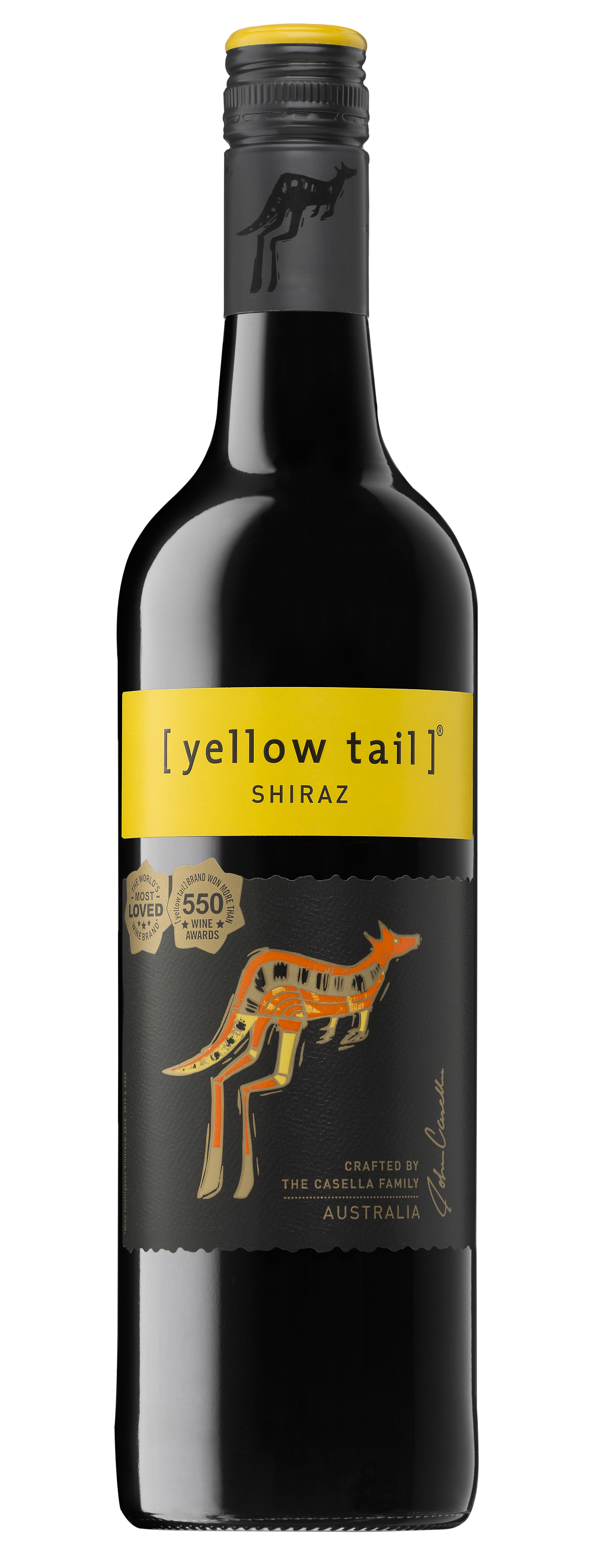 S.vīns Yellow Tail Shiraz, South Eastern Australia sausais 13.5% 0.75l
