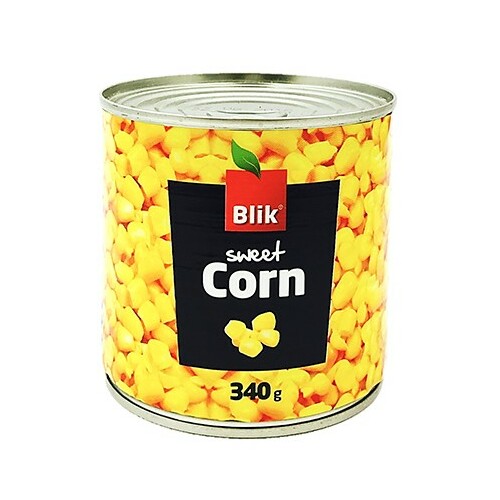 Saldā kukurūza 340g (285g), Blik