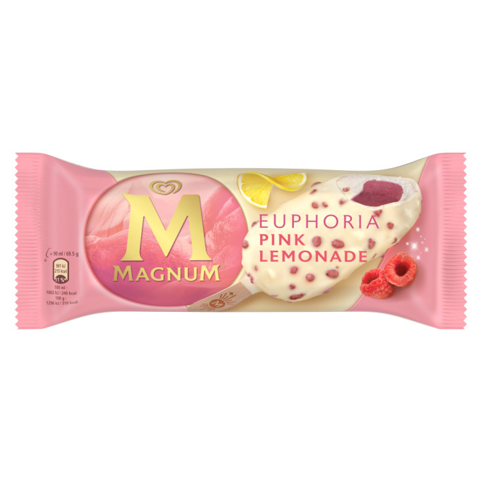 Saldējums Euphoria Pink Lemonade 90ml (70g), Magnum