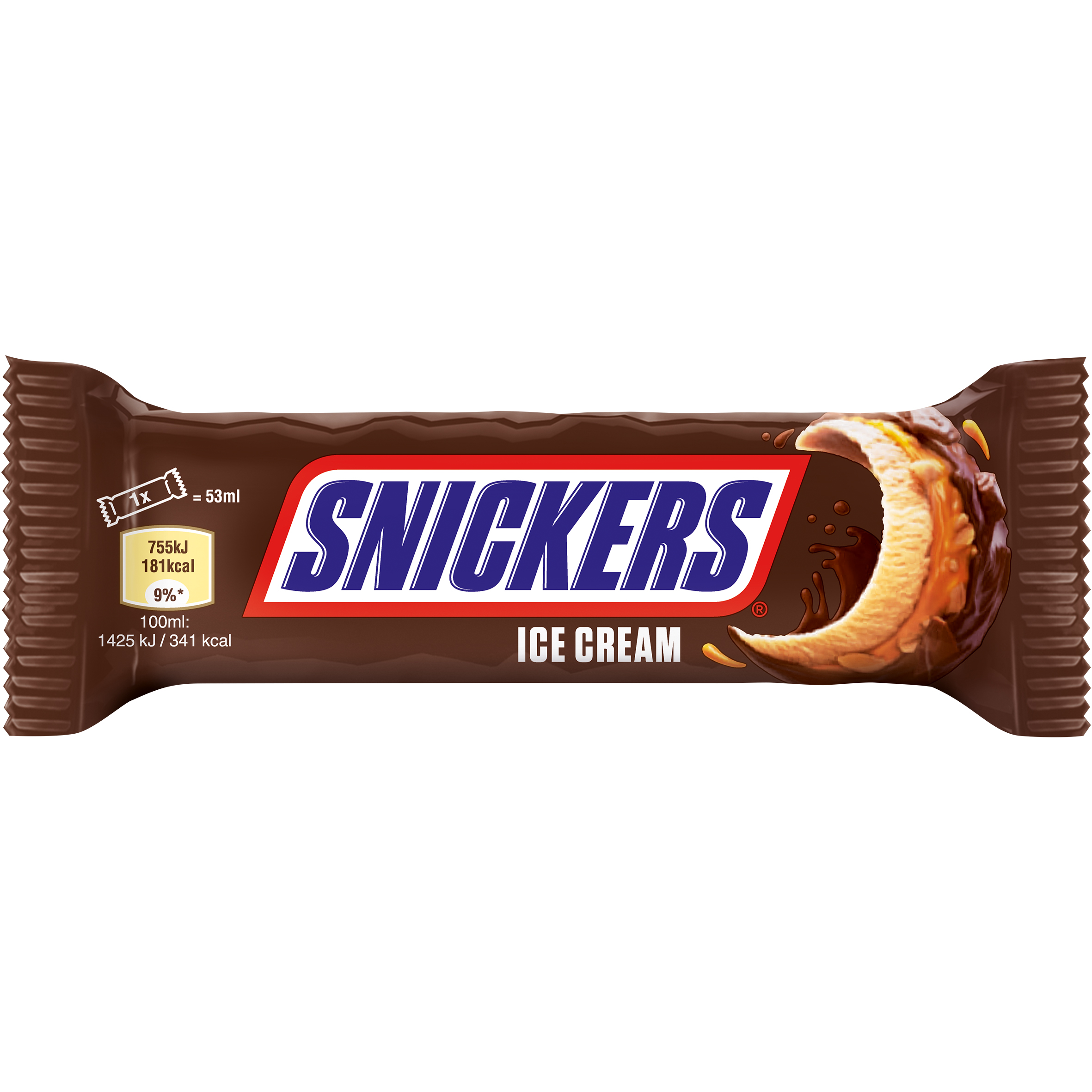 Saldējums Ice 53ml/ 48g, Snickers