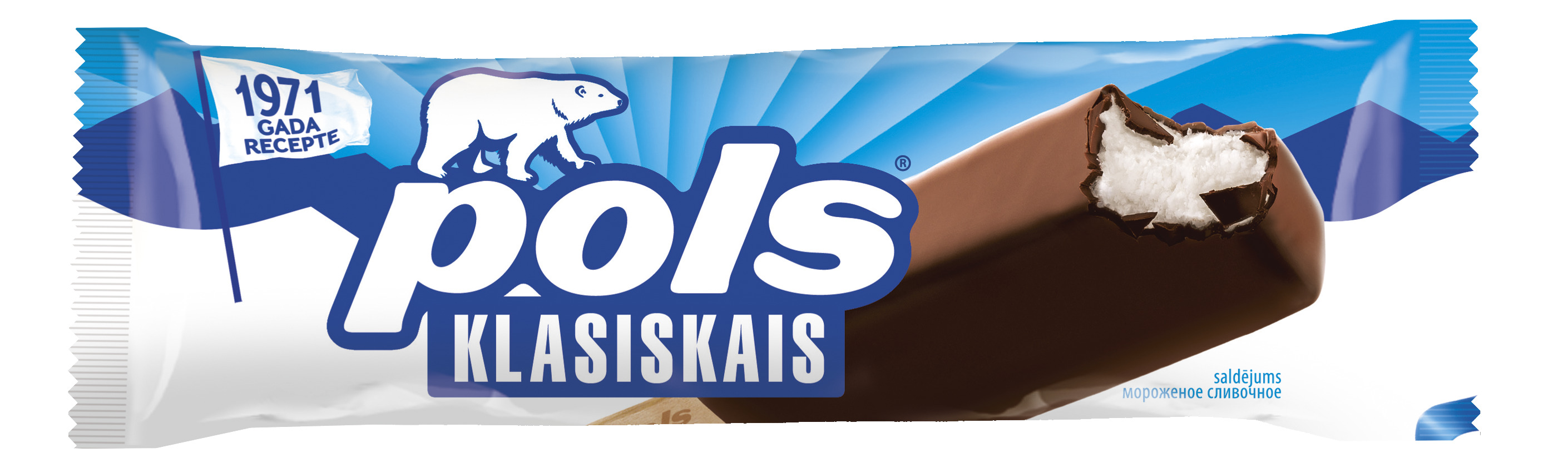 Saldējums Oriģinālais šok. glaz. uz koc. 120ml/75g, Pols