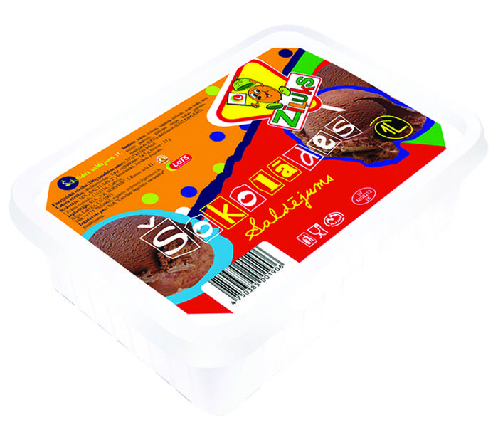 Saldējums šokolādes 1l/ 500g, Zīļuks