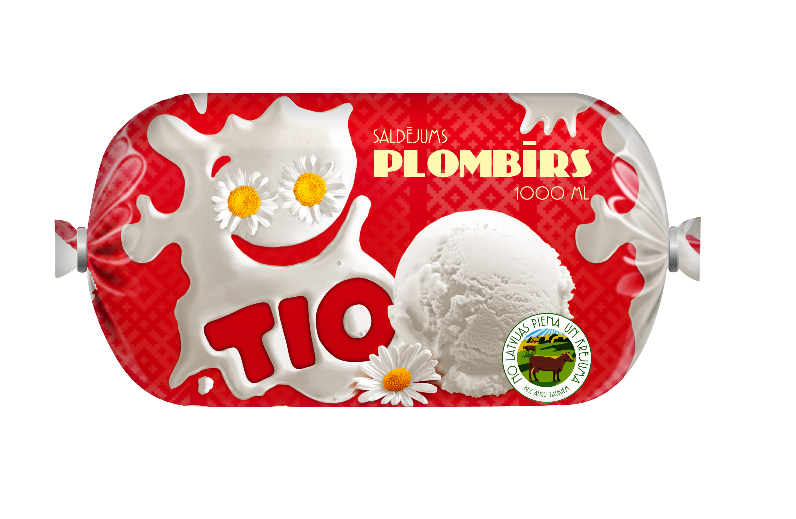 Saldējums Tio plombīrs 1l/450g