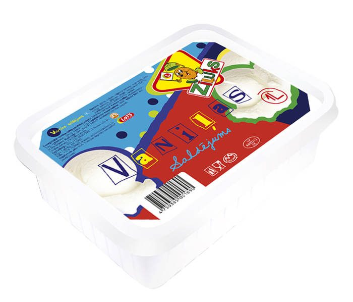 Saldējums vaniļas 1l/ 500g, Zīļuks