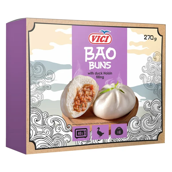 Saldēts Bao Buns ar pīles Hoisin mērces pild. 270g, Viči