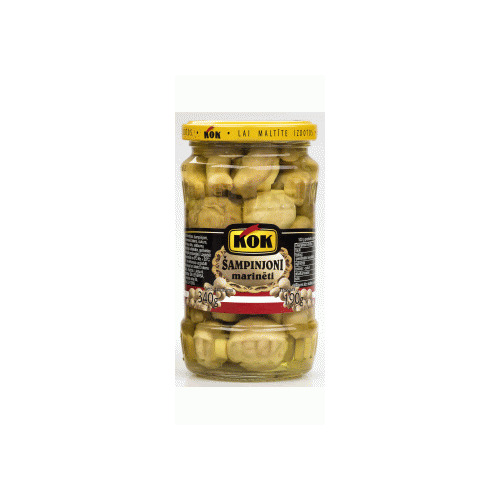 Šampinjoni marinēti 340g (190g), KOK