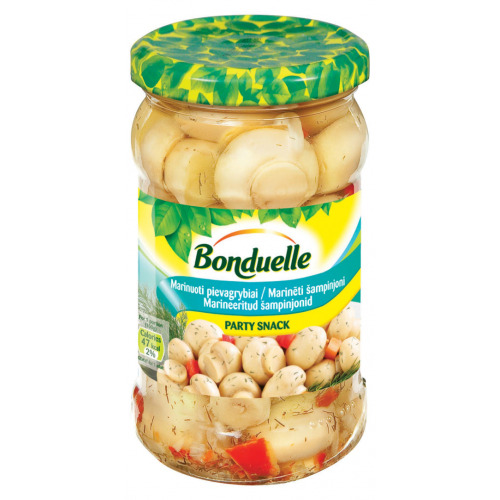 Šampinjoni marinēti Party Snack 280g (165g), Bonduelle