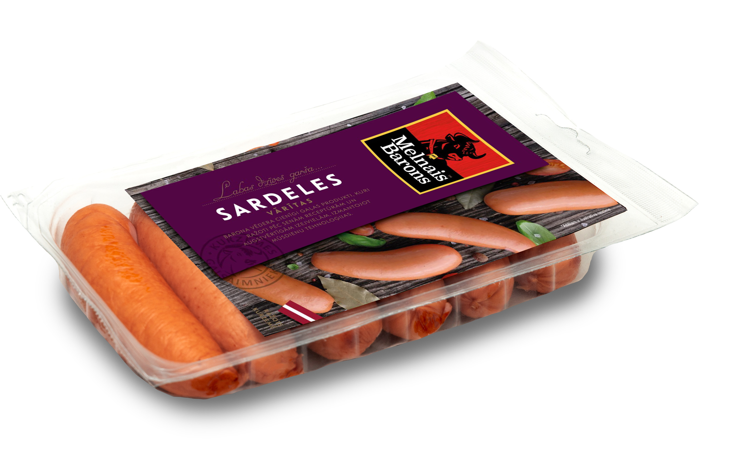 Sardeles vārītas Melnais Barons Premium 420g, KGS