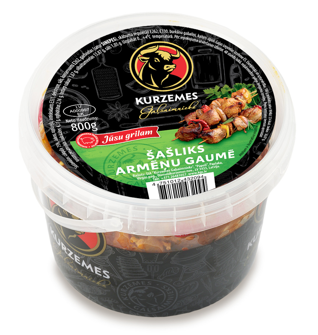 Šašliks armēņu gaumē Jūsu grilam 800g, KGS