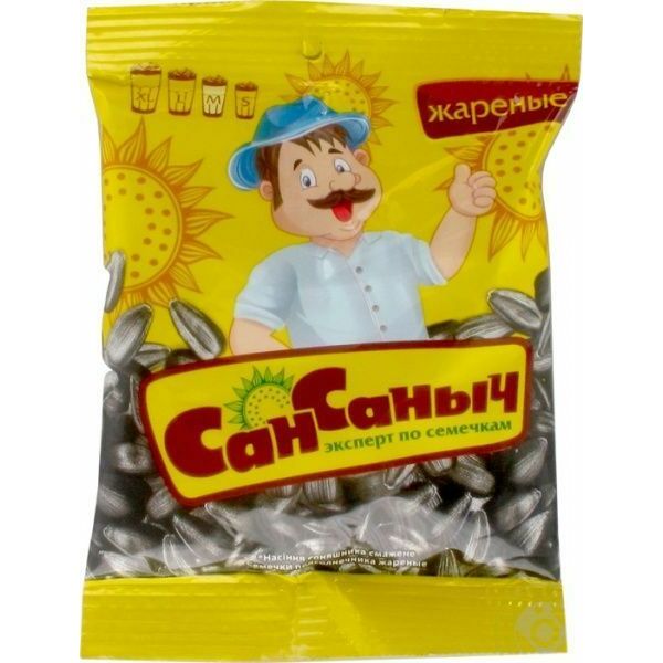 Saulespuķu sēklas grauzd. 100g, San Sanych