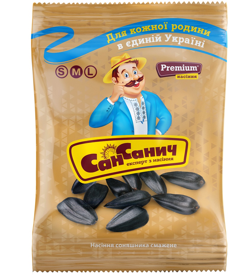 Saulespuķu sēklas grauzdētas Premium 100g, San Sanych
