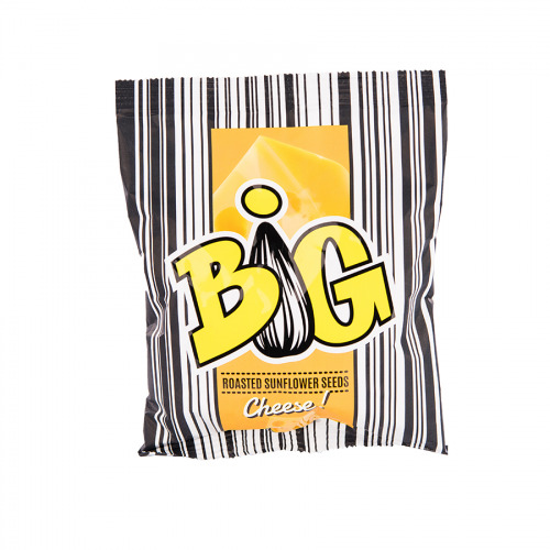 Saulespuķu sēklas grauzdētas, strīpainas ar siera garšu 150g, Big