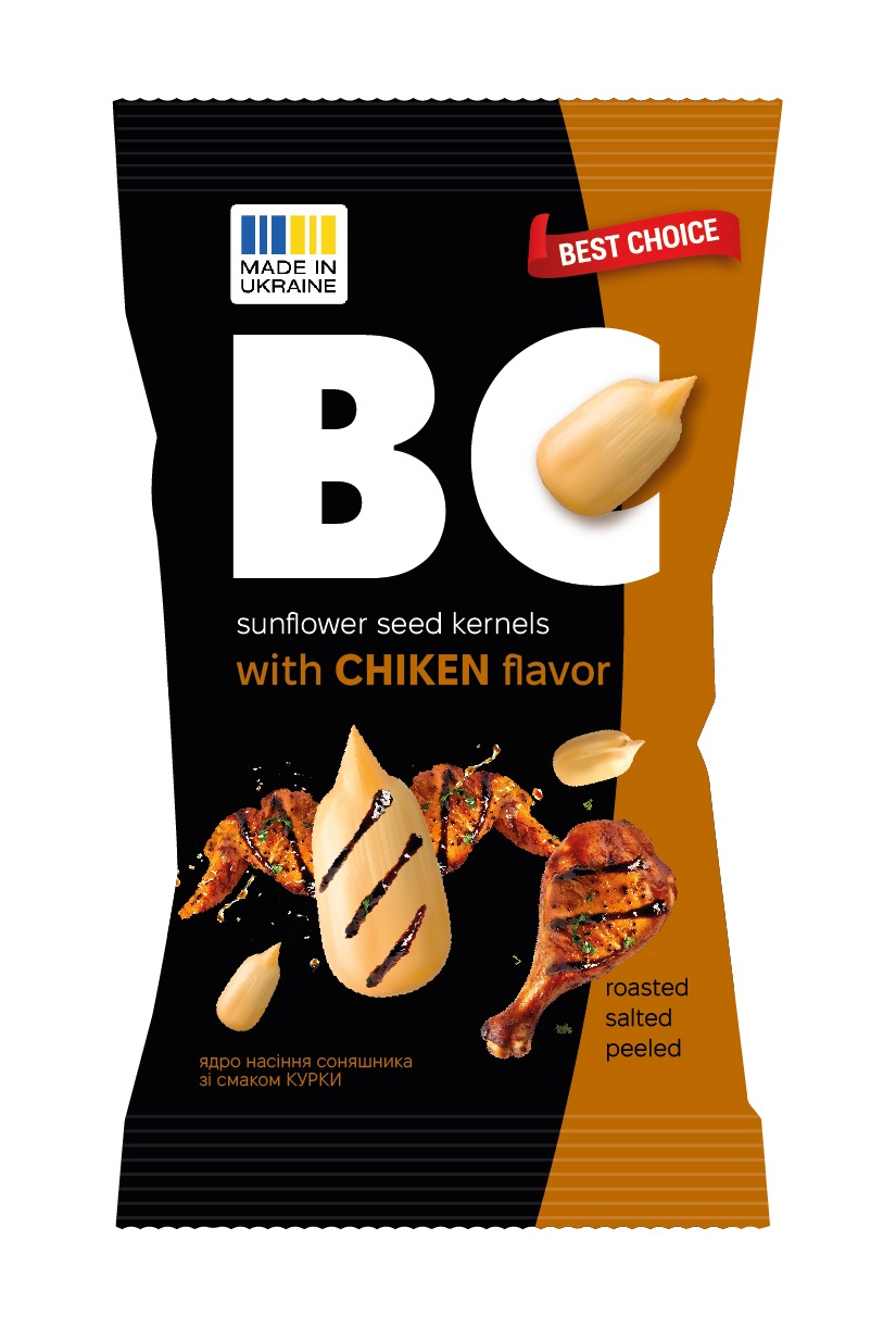 Saulespuķu sēklas lobītas, ceptas ar bekona garšu 80g, BC