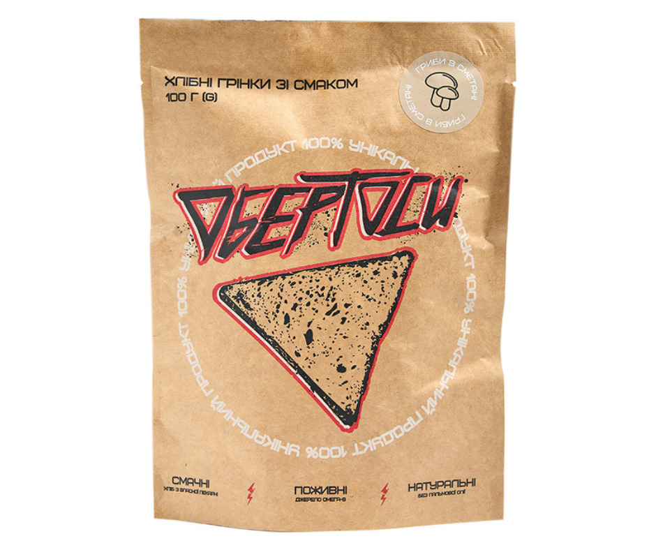 Sausmaizītes ar sēņu skābā krējumā garšu 100g, Obertos