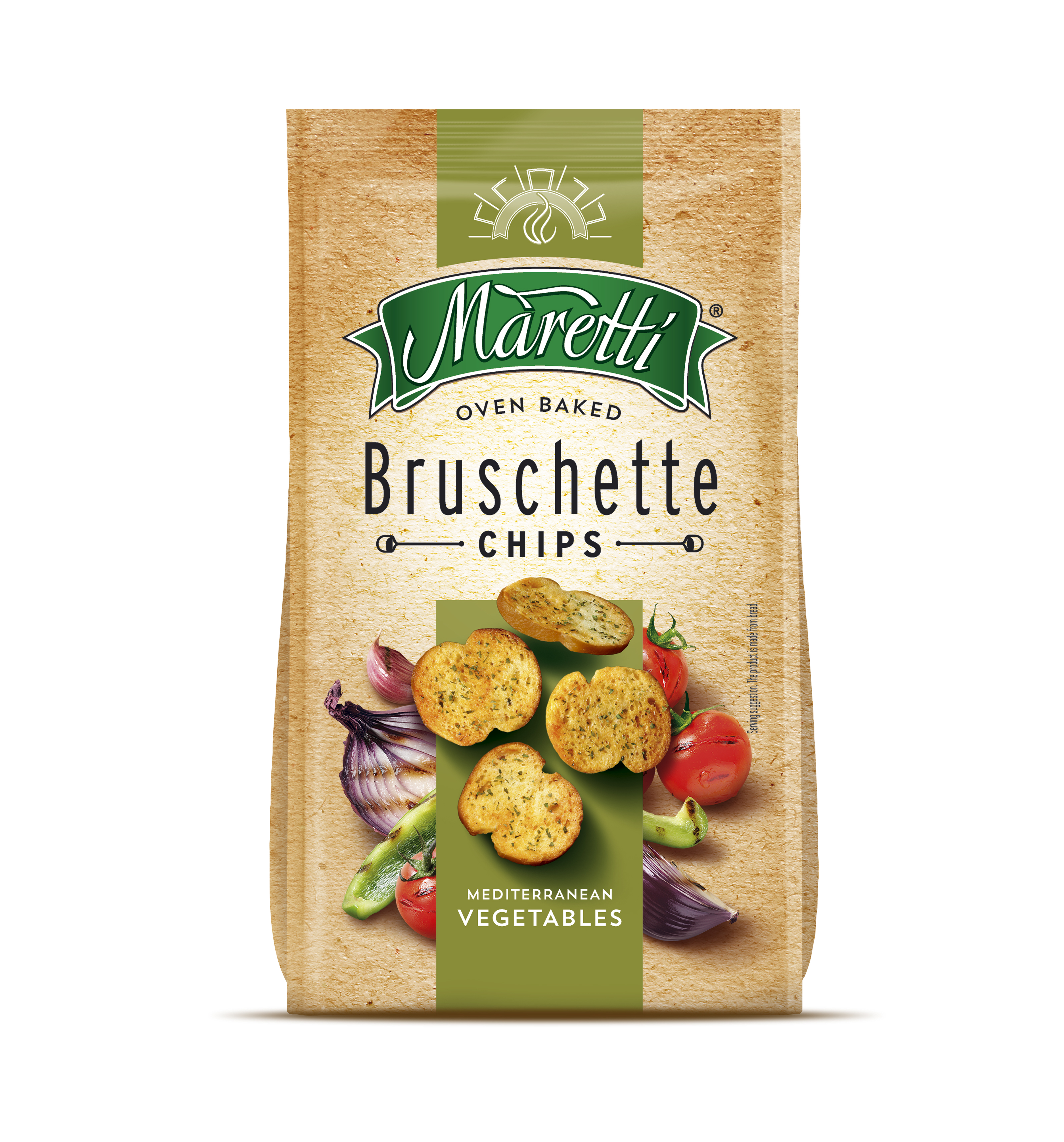 Sausmaizītes Bruschette ar jauktu dārzeņu garšu 70g, Maretti