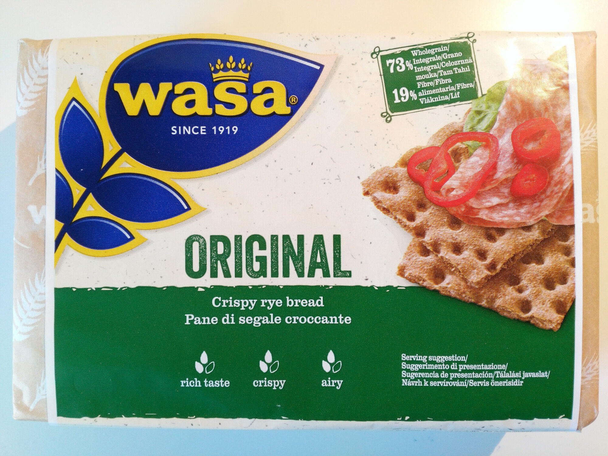Sausmaizītes rudzu Original 275g, Wasa