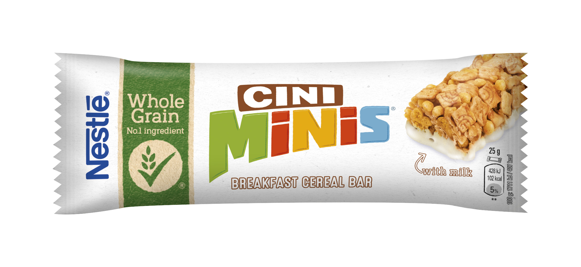 Sauso brokastu batoniņš 25g, Nestle CINI MINI