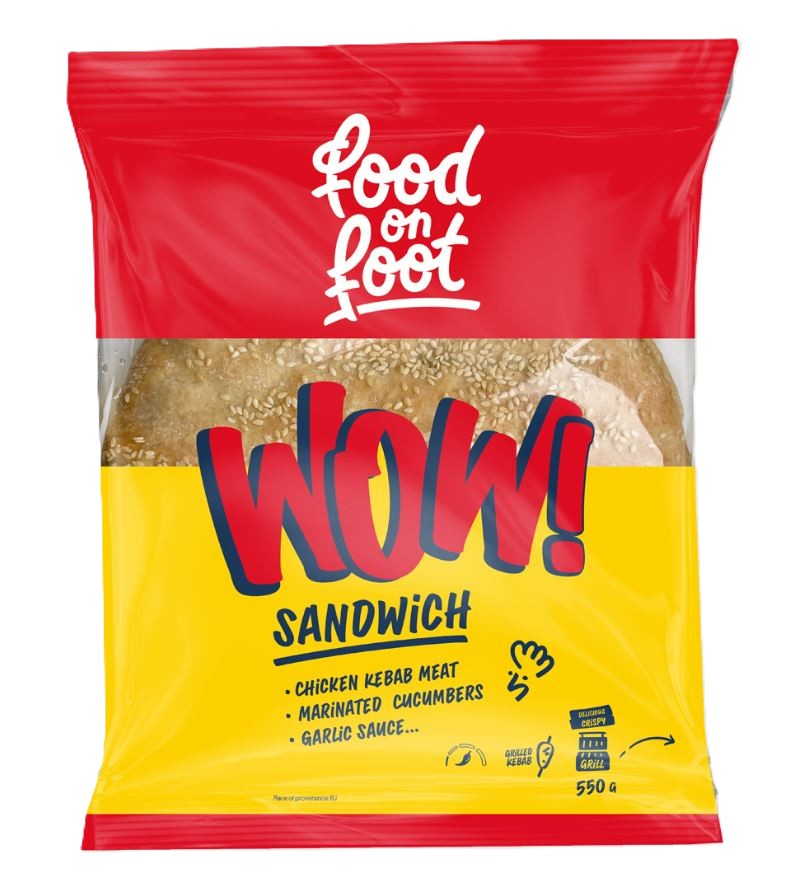 Sendvičs Mega ar vistas kebabu un marinētiem gurķiem 4 255g