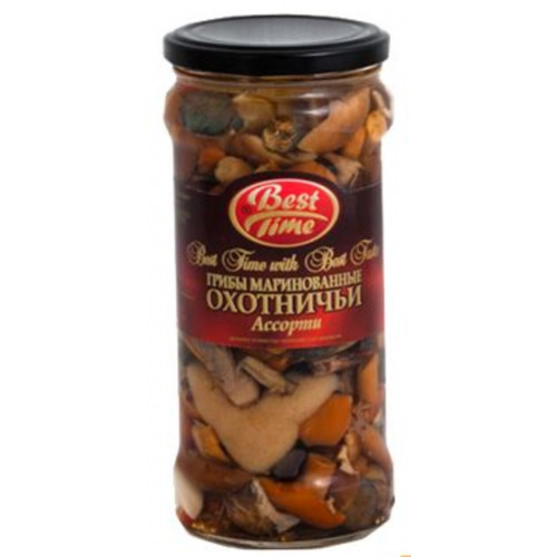 Sēnes marinētas assorti Ohotničji 530g (315g), Best Time