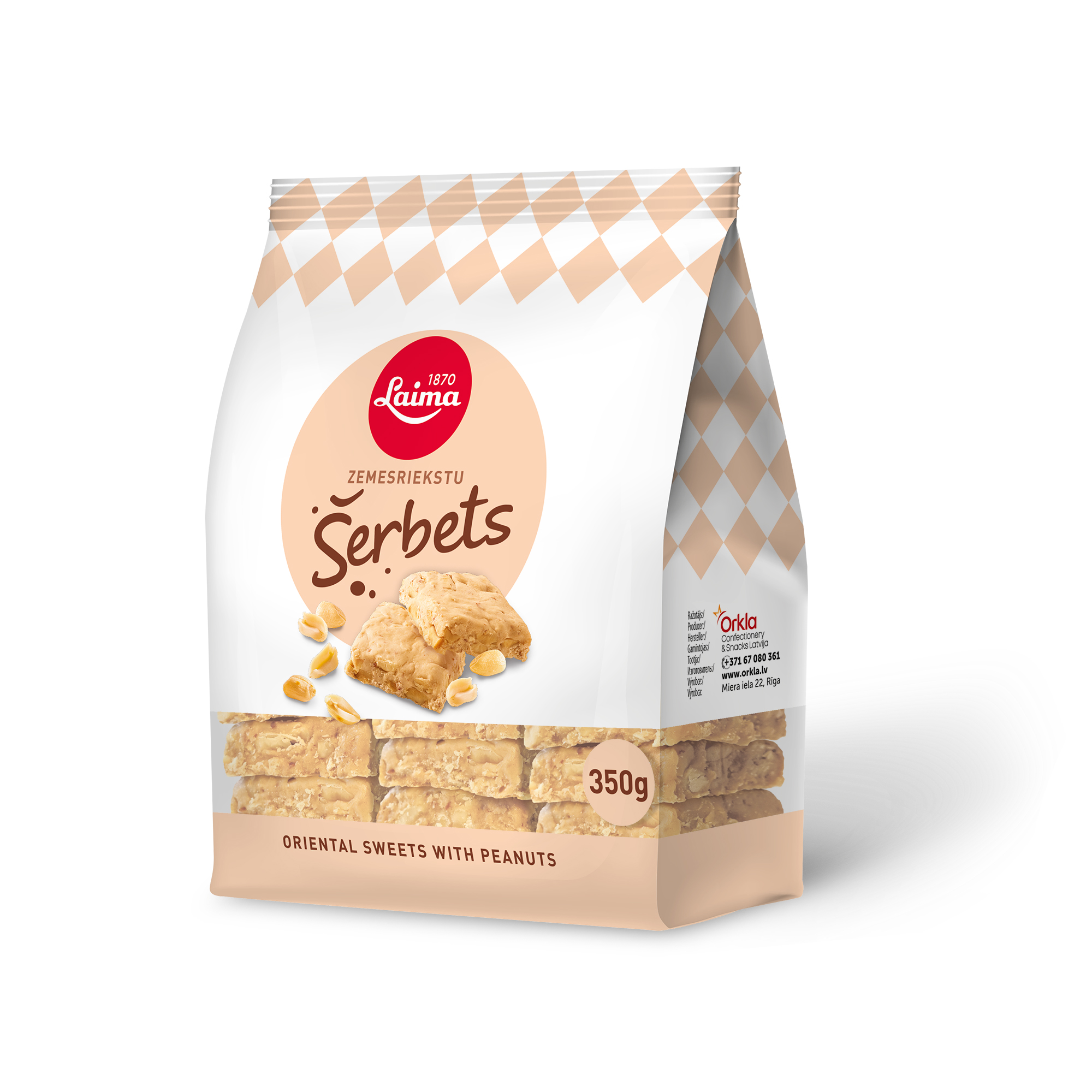 Šerbets zemesriekstu 350g, Laima