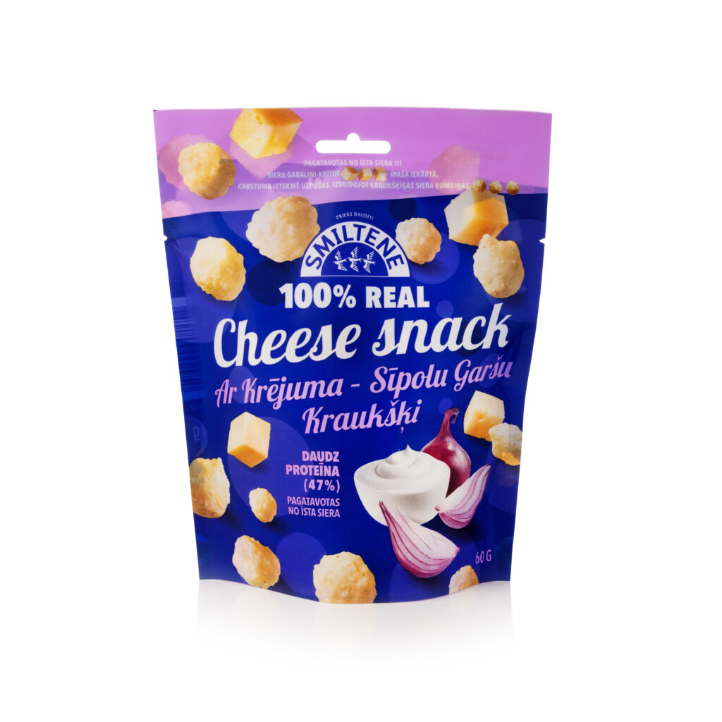 Siera kraukšķi ar krējuma - sīpola garšu 60g, Smiltene