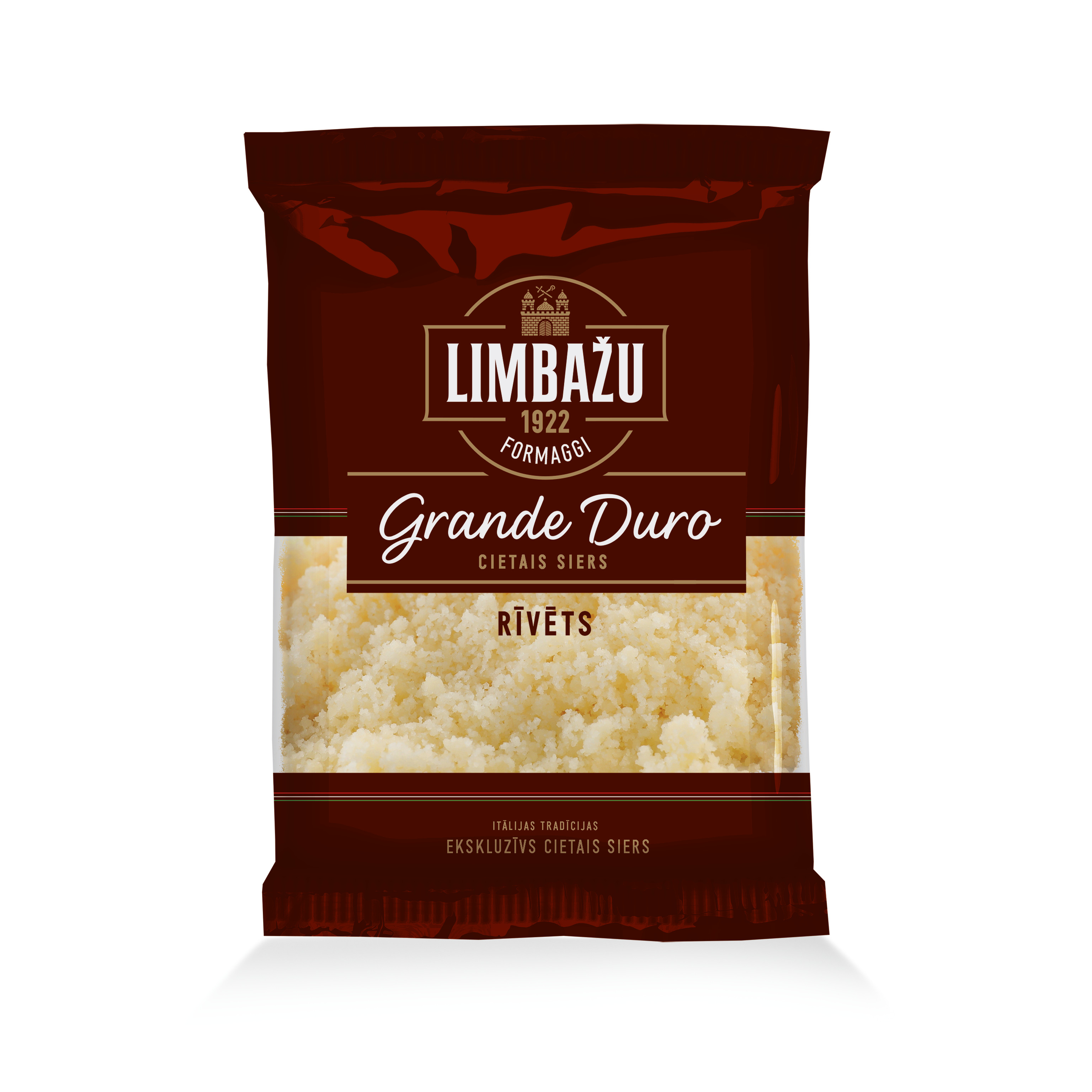 Siers cietais Grande Duro rīvēts 100g, Limbažu Formaggi