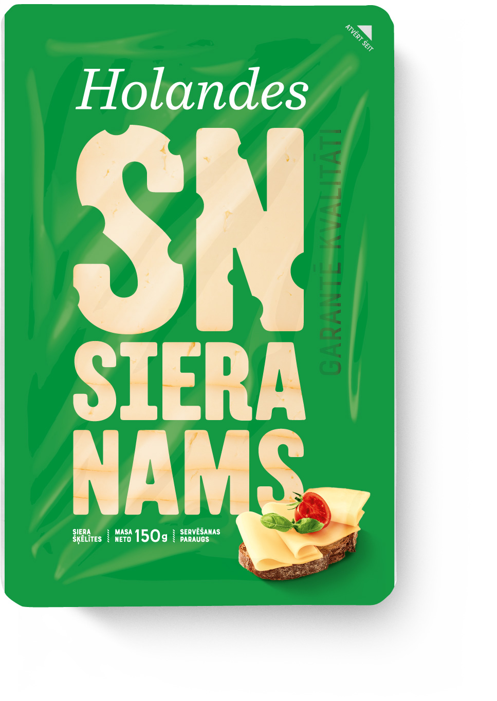 Siers Holandes šķēlītēs 150g, SN
