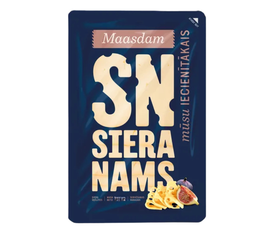 Siers Maasdam šķēlītes 500g, SN