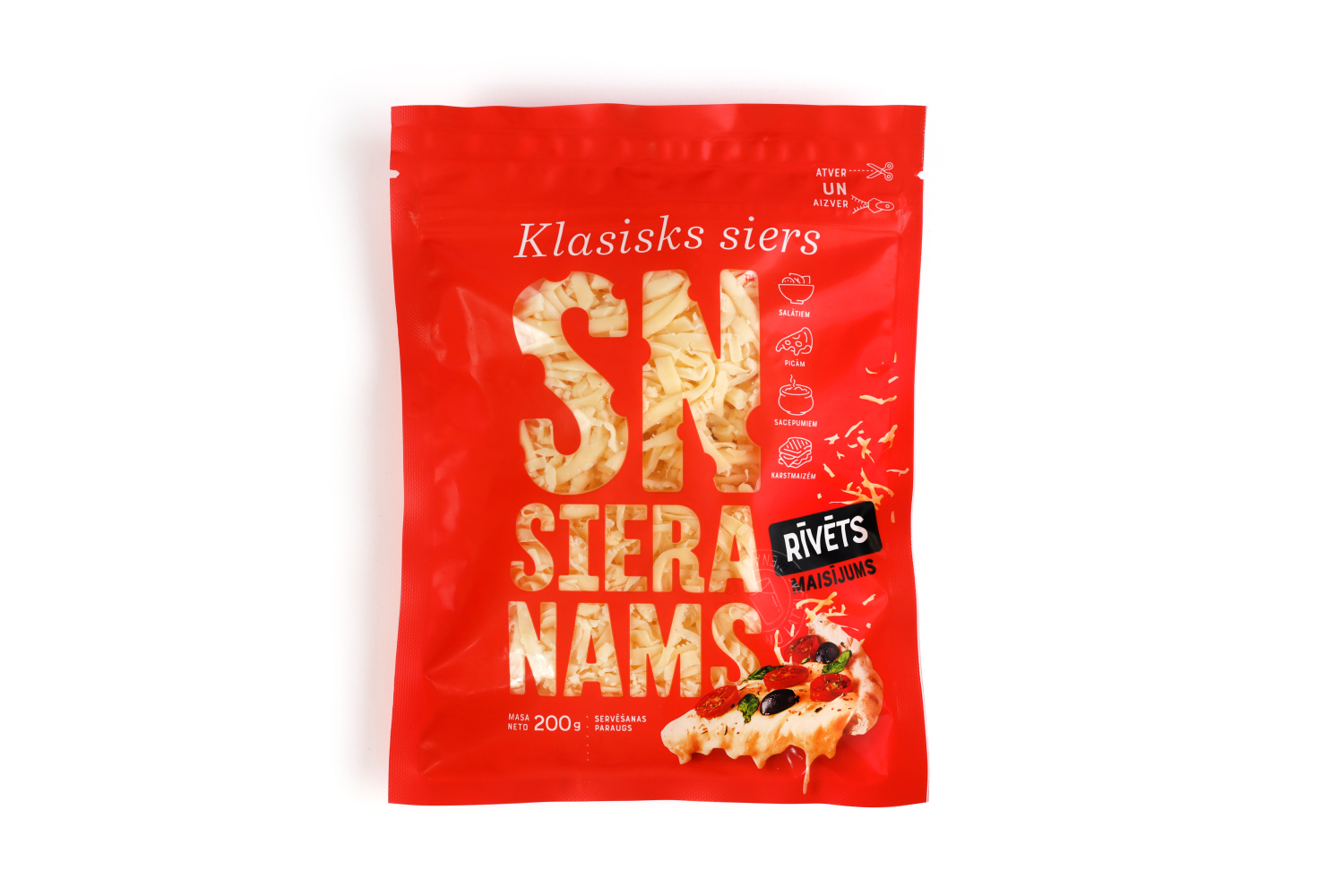 Siers rīvēts klasiskais 200g, SN