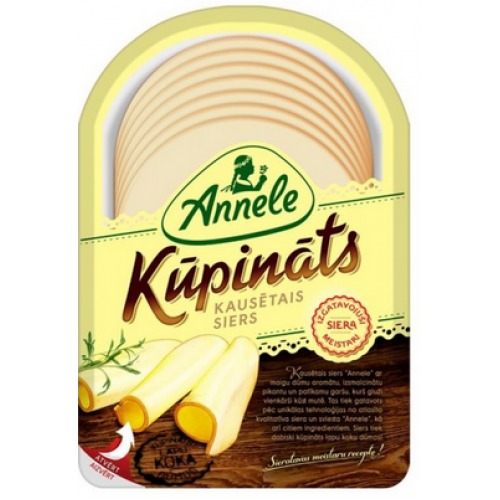 Siers šķēlēs 45% kausētais, kūp. 150g, Annele