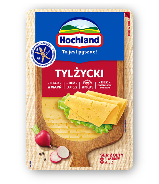 Siers šķēlītēs Tilsiter 135g, Hochland