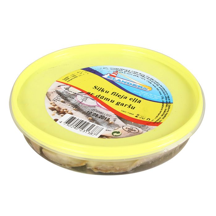 Siļķu fileja eļļā ar dūmu garšu 200g