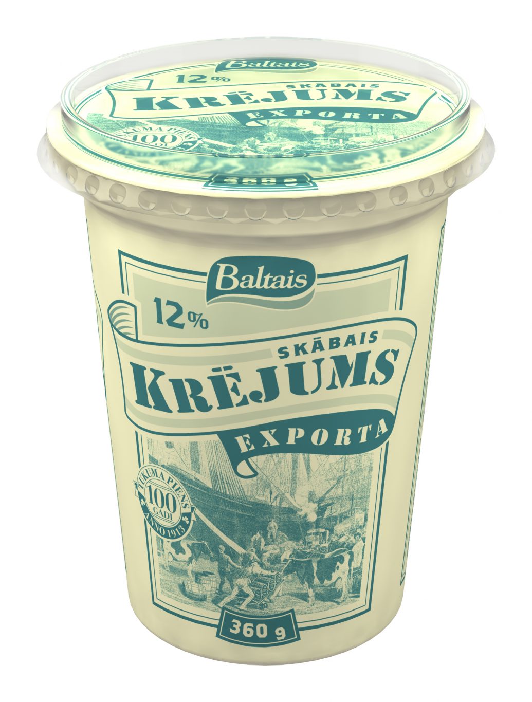 Skābais krējums 12% Exporta 360g