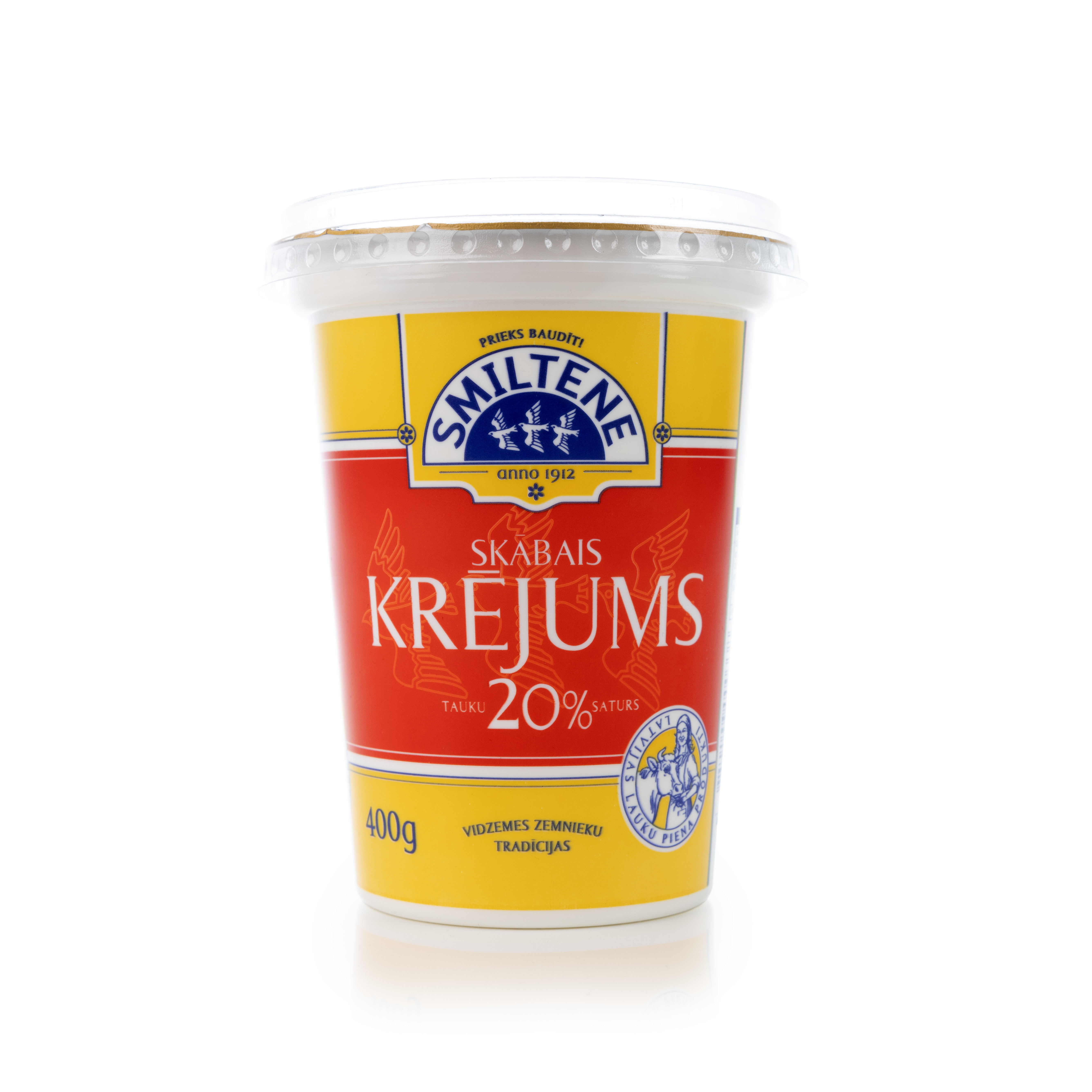 Skābais krējums 20% 400g, Smiltene