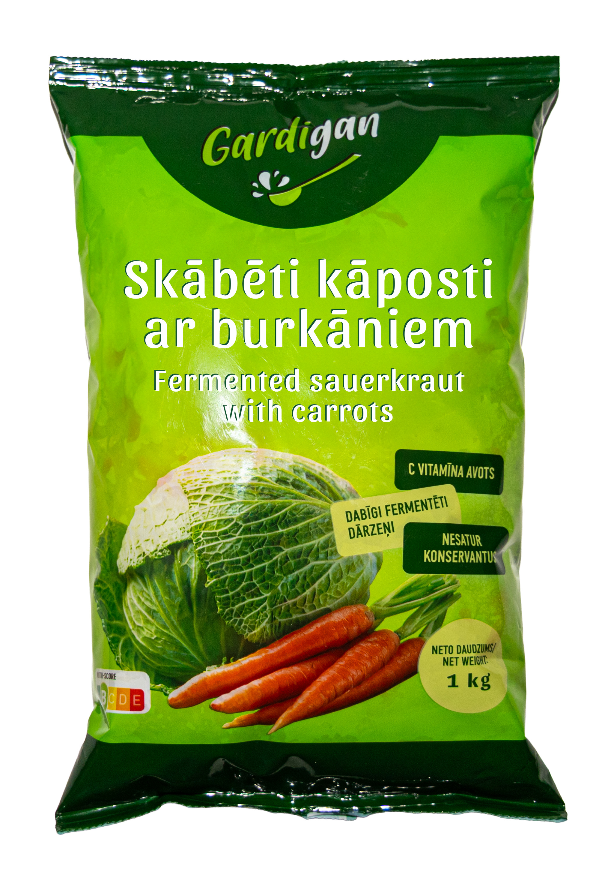 Skābēti kāposti ar burkāniem 1kg, Gardi gan