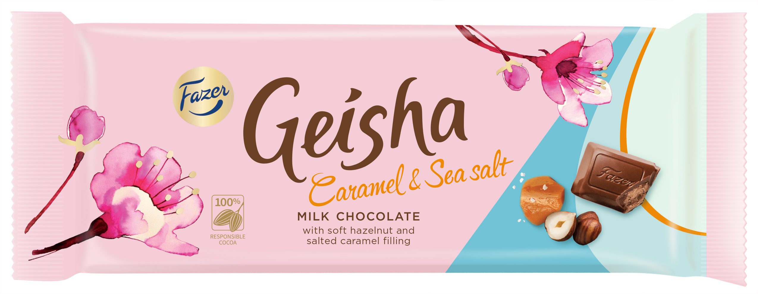 Šokolāde ar karameli un jūras sāli 100g, Geisha