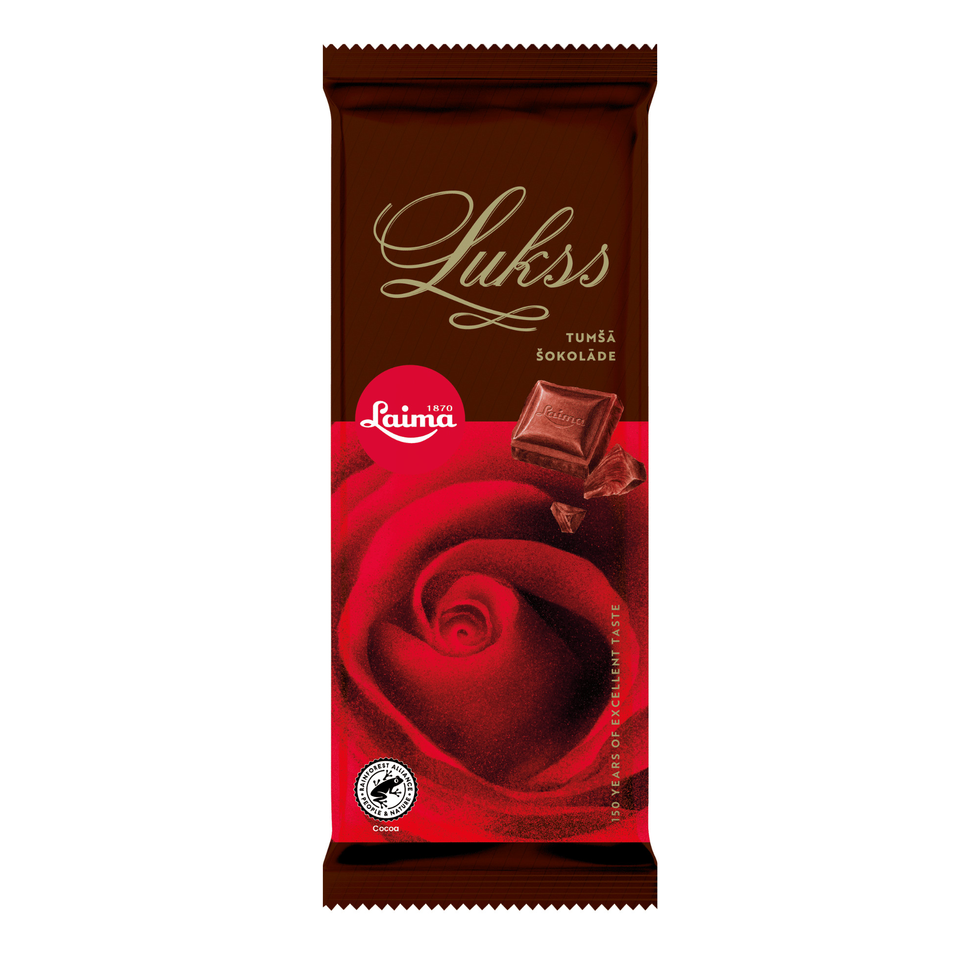 Šokolāde Lukss Roze 90g, Laima