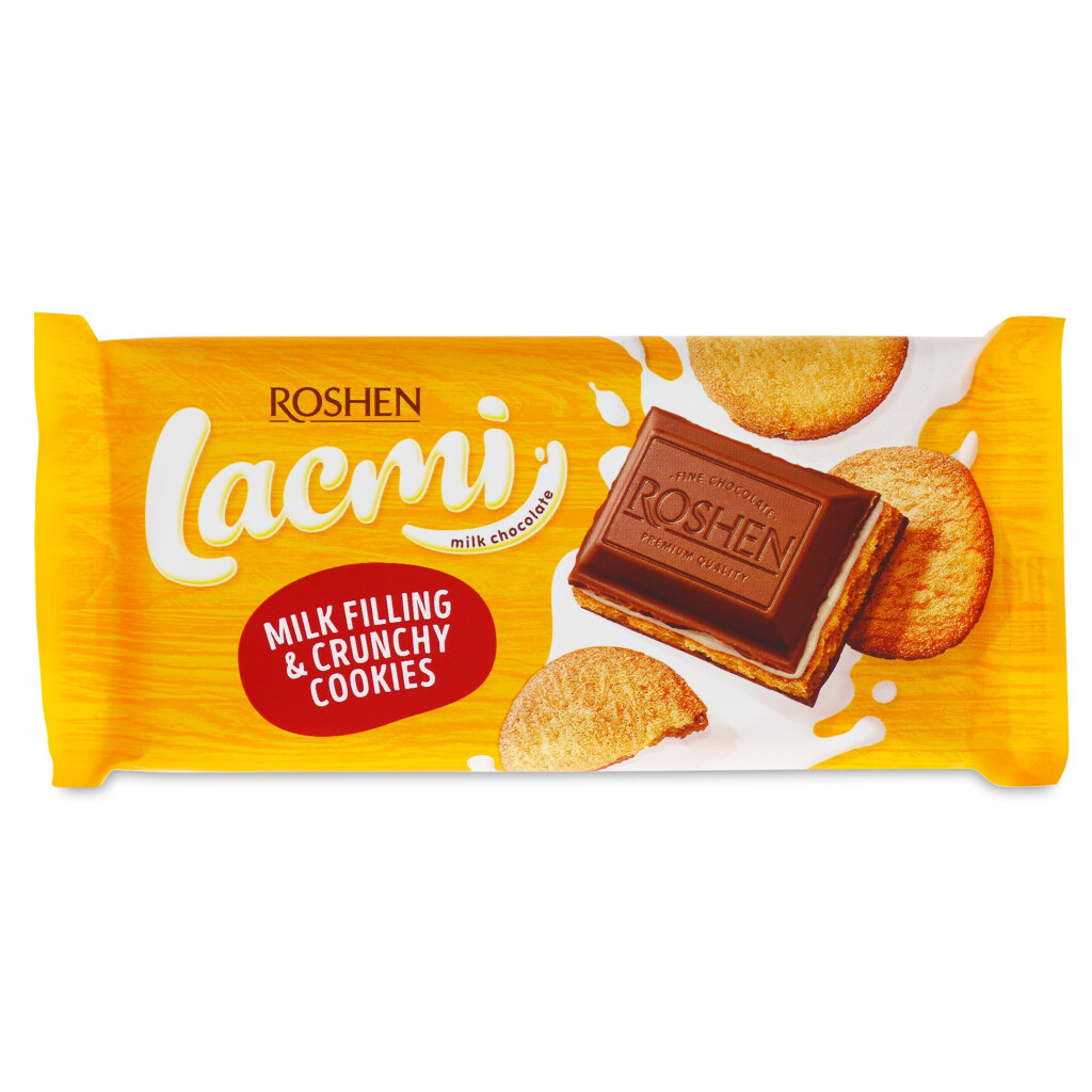 Šokolāde piena ar piena un cep. pild. Lacmi 100g, Roshen