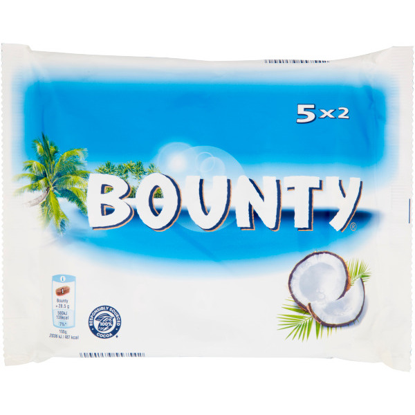 Šokolādes batoniņš Bounty 5x57g