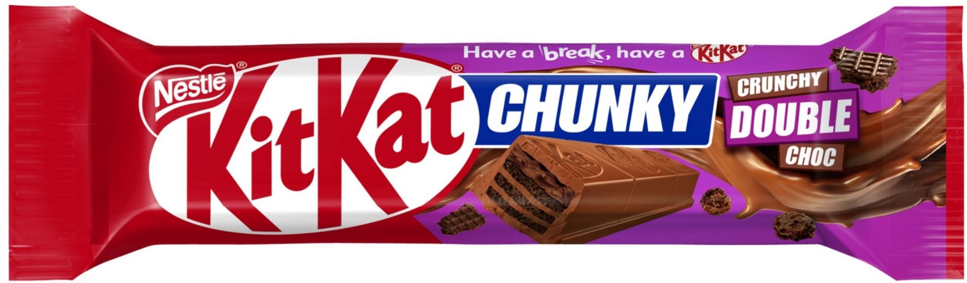 Šokolādes batoniņš Chunky Crunchy Double Choc 42g, Kit Kat